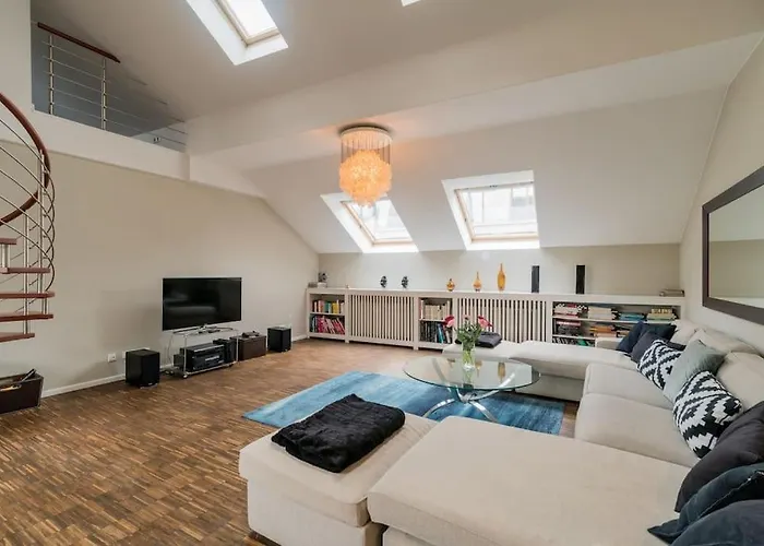 Ruhige Dachwohnung Mit Terrasse Berlin Mitte - Spacious Modern Rooftop Loft In Berlin Mitte