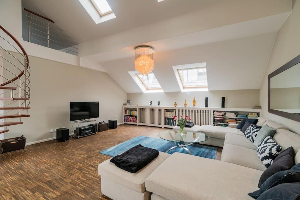 Ruhige Dachwohnung Mit Terrasse Mitte - Spacious Modern Rooftop Loft In Mitte Apartamento